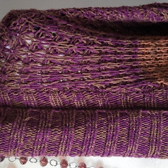 Sonoma open front multicolored cardigan - Picture 4 of 10